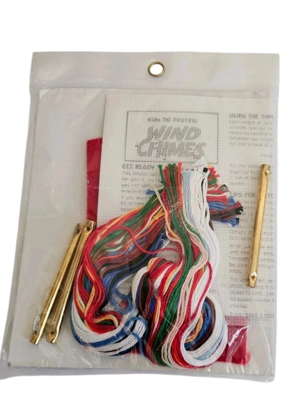 Dimensions Wind Chime No Pouting Santa Clause Cross Stitch Kit Christmas 1998
